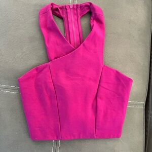 Express Fuchsia Crop Top